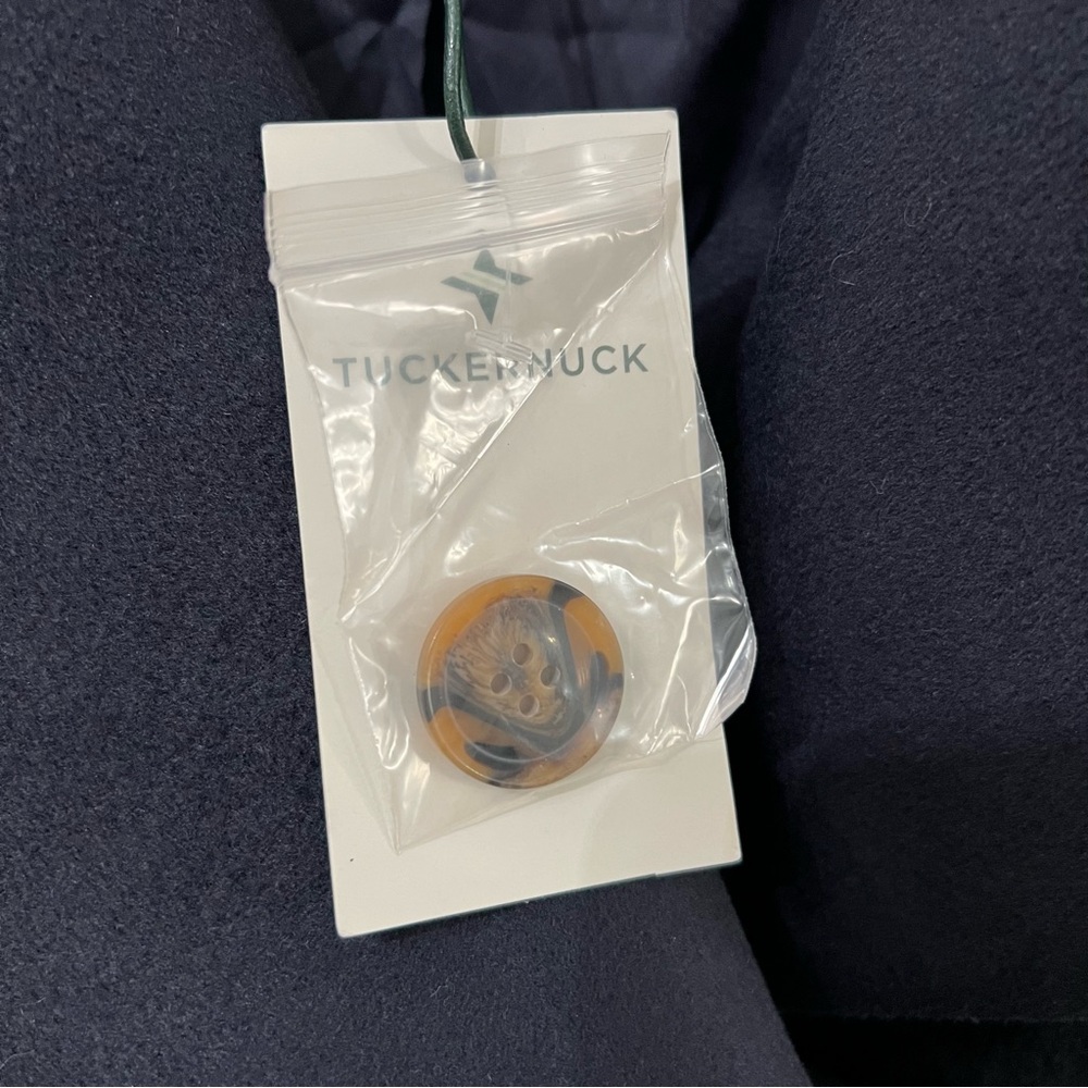 NEW Tuckernuck  Navy Blue Hudson Peacoat size medium - Picture 4 of 11